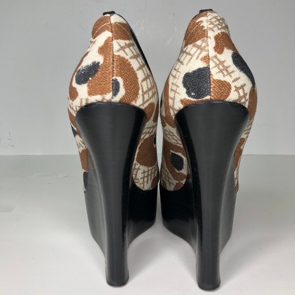 Burberry Prorsum Wedge Heel Platform Ankle Strap - Picture 4 of 5